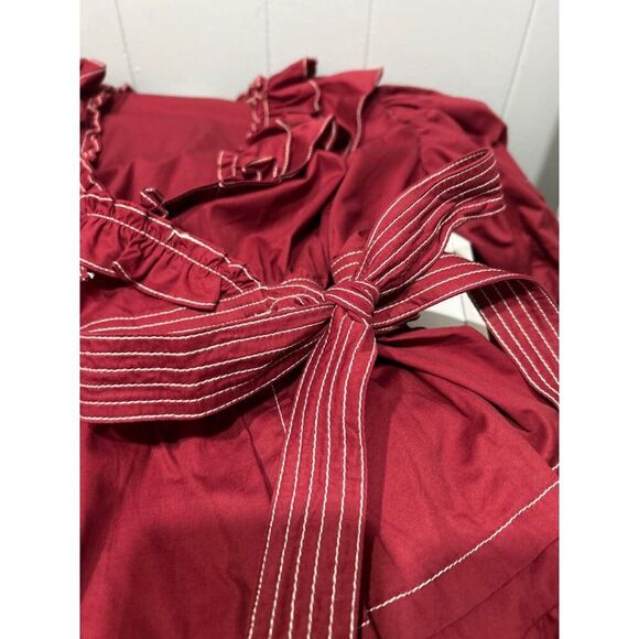 Sofie The Label Dress Women L Mini Kora Wrap Western Country Peasant Festival - Picture 7 of 16